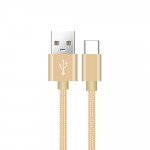 Wholesale Type-C / USB-C Durable  6FT USB Cable Compatible with Power Station (Gold)